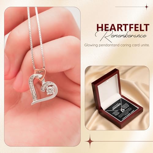 To My Soulmate: My Life, Love & Best Friend - Ultimate Heart Necklaces for Girlfriend, Christmas & Promise Soulmate Necklace Gifts - Love Knot Necklace3