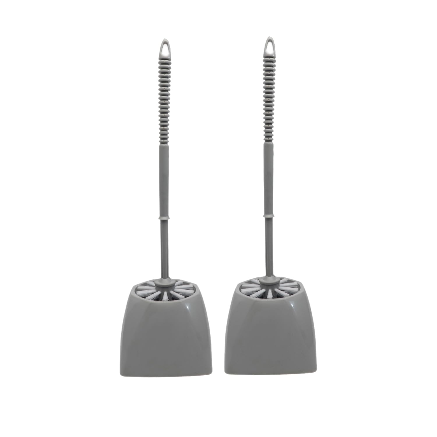 Gluman Toilet Brush | With Quick Drying Holder | Upgraded Soft Bristles for Easy Cleaning | Reusable | Recyclable (Set of 2) (Light Grey) (B08RNJ5SCC) Amazon Price History, Amazon Price Tracker