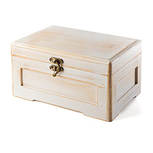 beka. Wooden Stash Box with Rolling Tray Stash Box Combo to Organise your Herbs and Accessories - Rolling Kit with Removable divider - Large stash box and Jewelry box (Vintage White) - Image 4