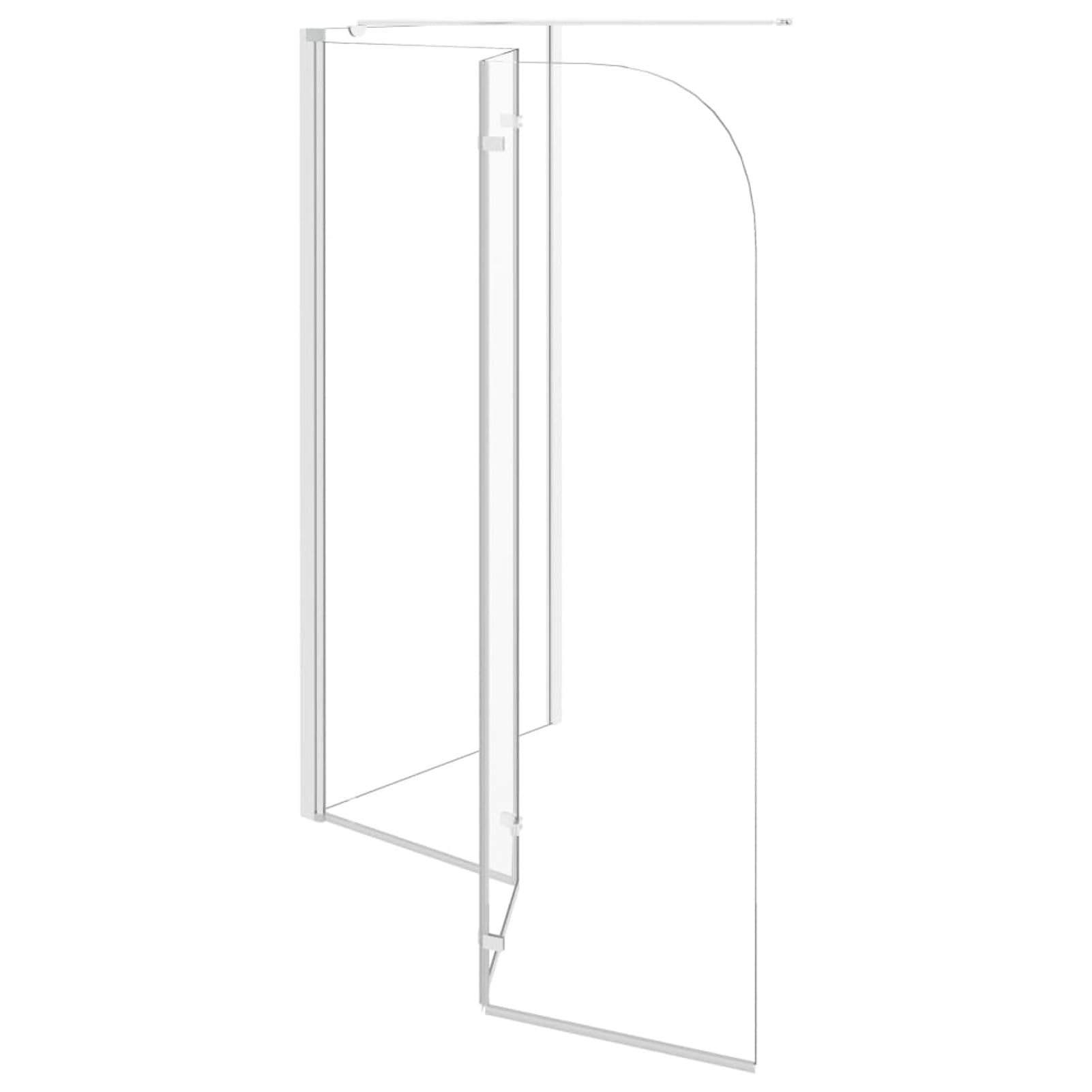 ZEYUAN Mampara de Ducha de Vidrio Templado Transparente 120x69x130 cm, Mampara Bañera, Mampara Baño Ducha, Cabina De Ducha, Mampara Baño