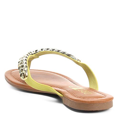 Rasteira Drezzup Corrente - Amarelo - 38