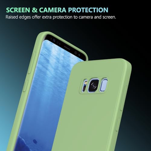 Image of for Samsung Galaxy S8 Case Green, Scratch Resistant with Soft Touch, Slim Thin Phone Cover for Samsung Galaxy S8