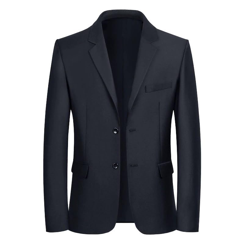 Men's Korean Style Slim Fit Spring Fall Classic Business Casual Suit Jacket Lightweight Sport Coat