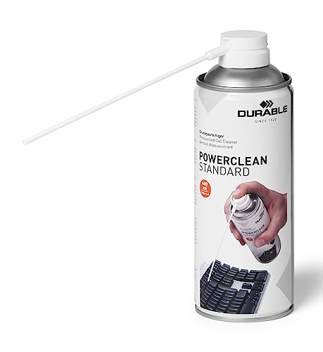 Durable 579619 Powerclean Standard Gaz sec Dépoussiérant sans CFC Inflammable en Aérosol de 400 ml