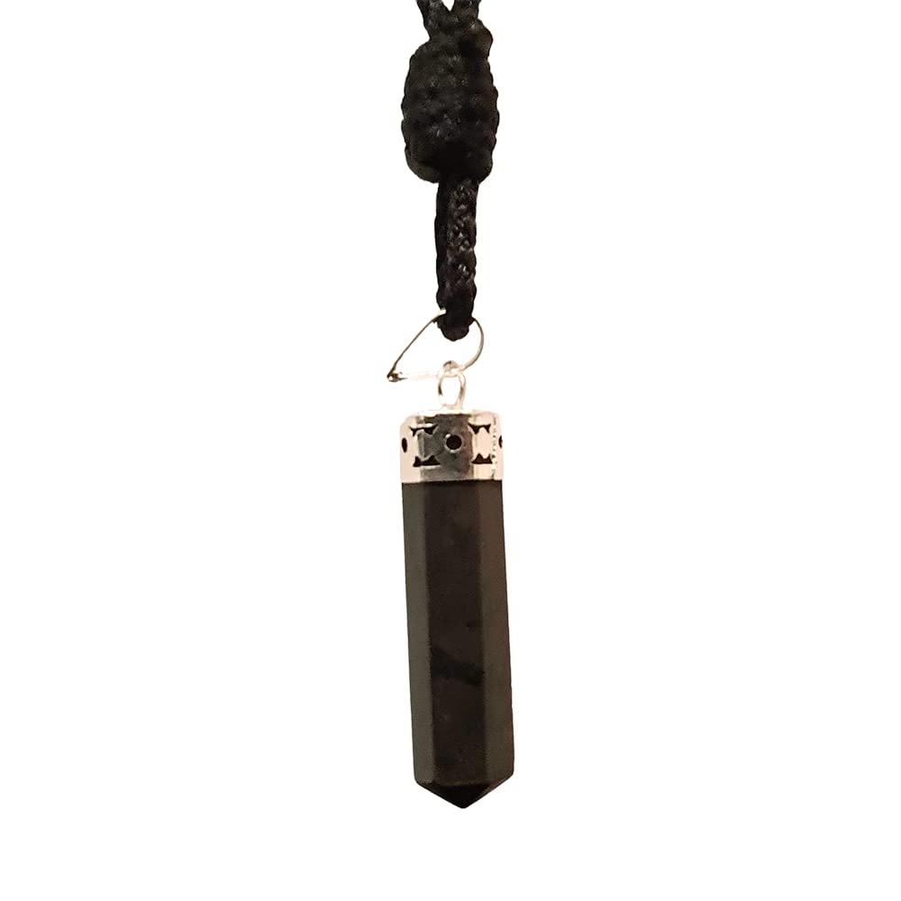 VIE Naturals Pencil Pendant, Black Agate, 25-30mm, One