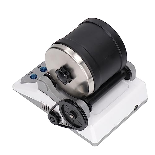 Rock Tumbler Kit DIY elektrisches Spielzeug mit groben Edelsteinen zum Polieren für Erwachsene und100‑240V, ABS, Metall Steintrommel Set, HS-403 (EU-Stecker 220 V)