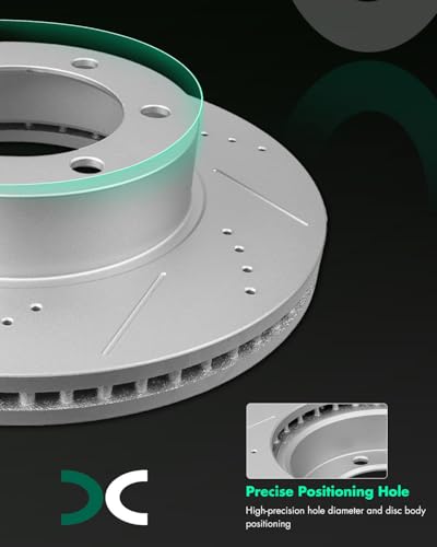 Image of SCITOO Front 12.55 inch Brake Pads and Rotors Kits Fit For Toyota For Sequoia 2001-2007,For Toyota For Tundra 2000-2006