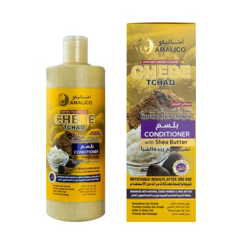 Chebe Powder & Shea Butter Deep Conditioner For Dry Damaged Hair - 100% Natural African Chebe Powder For Hair Growth With African Shea Butter Sulfate Free Deep Conditioner For Color Treated Hair Conditioner - 16.9 Fl Oz #TOP10