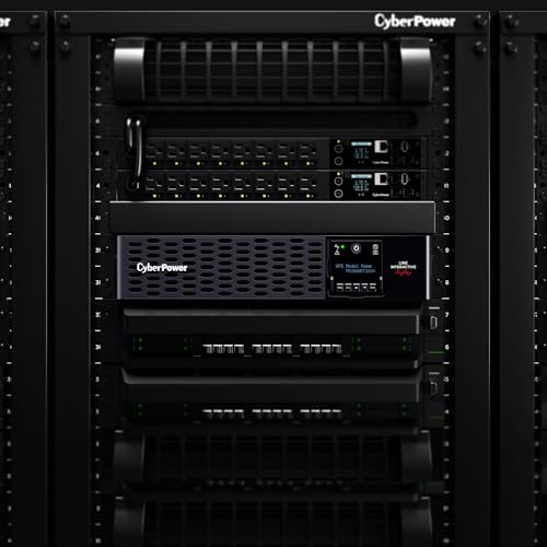Image of CyberPower PR2000RT2UCN Smart App Sinewave UPS Battery Backup and Surge Protector, 2000VA /2000W, 8 Outlets, 2U Rack /Tower, Pre-Installed RMCARD205, Built-in Cloud Monitoring, UL Certified