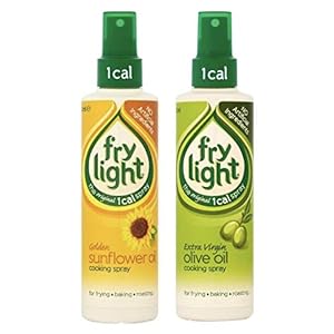 2 x Frylight Mixed 1 x Extra Vierge Olijfolie & 1 x Zonnebloemolie Kookspray 190 ml x 2 (Pack van 2)