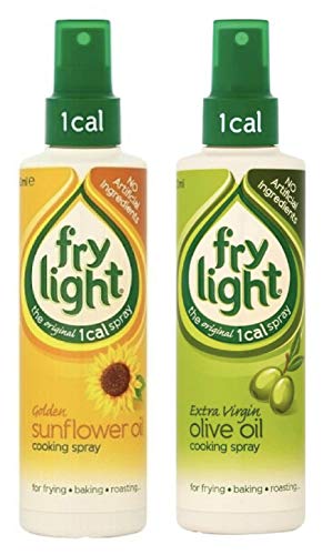 2 x Frylight Mixed 1 x Extra Virgin Olive Oil & 1 x Sunflower Oil Cooking Spray 190 ml x 2 (Pack of 2)
