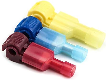 120PCS Insulated Male Quick Disconnect Terminals set T Tap Quick Electrical Wire Connectors Splice Taps VUQLDHAYZ