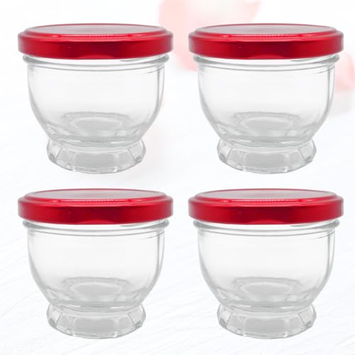 Vasos de vidrio para yogur ideales para organizar mesas de postre en fiestas 8