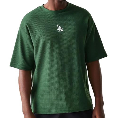 T-shirt Los Angeles Dodgers Vert New Era MLB surdimensionné en tissu gaufré