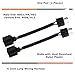 iJDMTOY One Pair 9003 H4 (Male) to H13 9008 (Female) Converter Adapter Socket Wiring Harness Kit