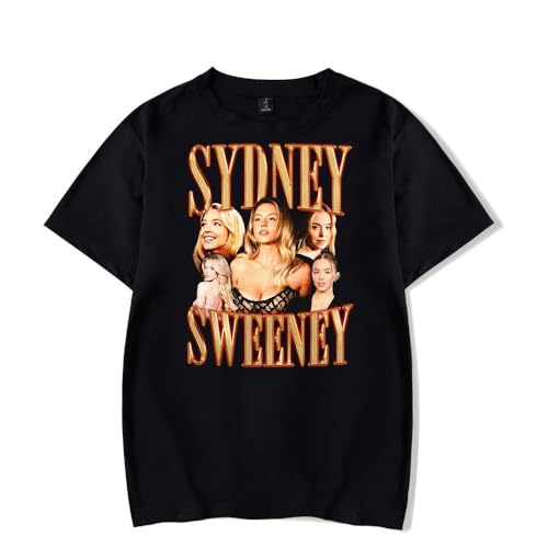 Cotton T-Shirt Sydney Graphic Printed Short Sleeves Vintage Fashion Tee Unisex T-Shirt Men Women Summer Clothing-Black||l Cotton T-Shirt Sydney Graphic Printed Short Sleeves Vintage Fashion Tee Unisex T-Shirt Men Women Summer Clothing-Black||l