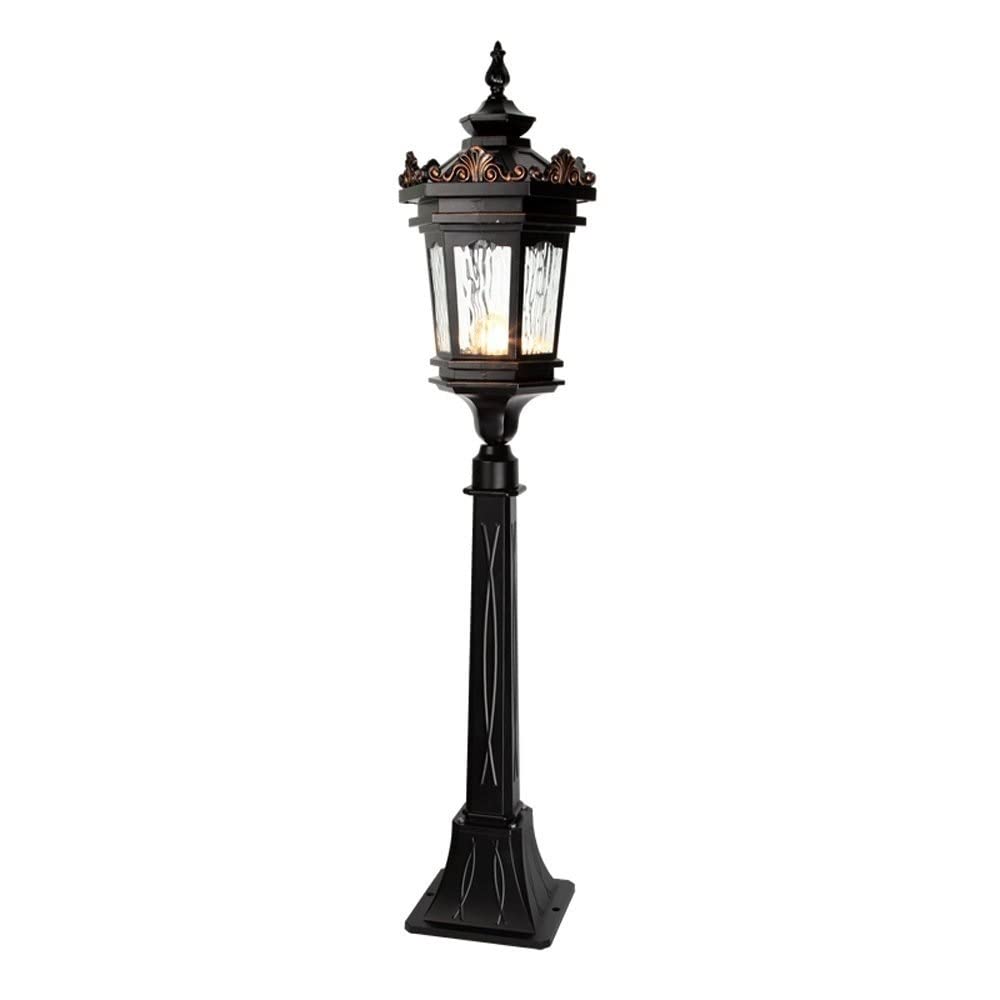 Lampe de jardin contemporaine en aluminium et lanterne classique étanche