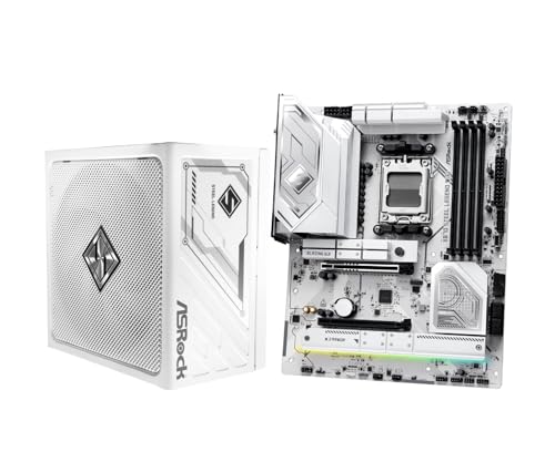ASRock X870 Steel Legend WiFi Motherboard & SteelLegend 1000W 80+ Gold PSU Bundle | Premium AM5 Platform for AMD Ryzen 9000 Series