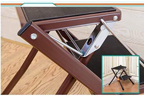 Taburete plegable multifuncional CHEWYNP escalera simple de dos niveles 6