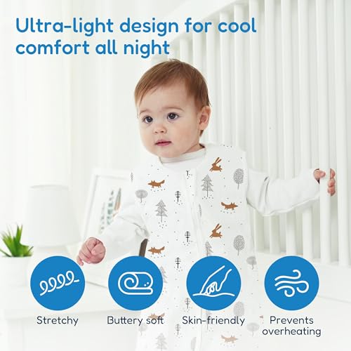Image of TotAha Sleep Sack 12-18-24 Months 3 Pack, Buttery Soft, Safe Wearable Blanket Baby Sleeping Bag for Baby with 2-way Zipper, 0.5 TOG