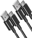 Anker USB C Charger Cable, 2-Pack 3 ft (0.9 m) USB to USB C Cable, USB A to USB C Braided Phone Charger Cable for iPhone 17/16/15, iPad Pro, Samsung Galaxy, MacBook Pro,and More