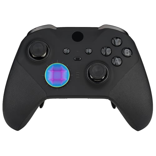 Image of eXtremeRate 2 pcs Metalic Rainbow Aura Blue & Purple Magnetic Stainless Steel D-Pads, Replacement Parts Directional Pad Button Kits for Xbox One Elite & Xbox One Elite Series 2 Controller