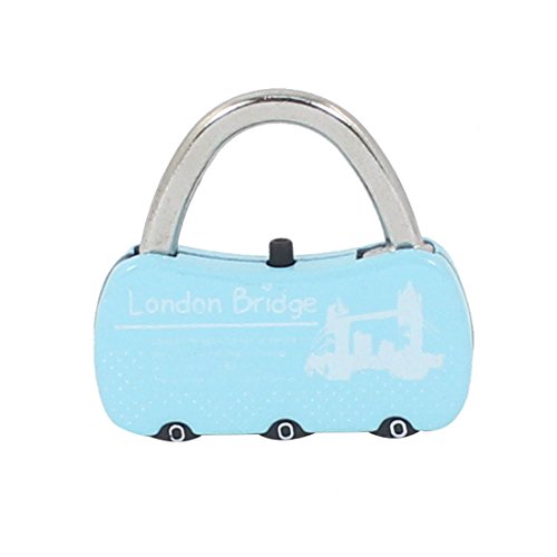 Image of Aexit Suitcase Luggage Padlocks & Hasps Bridge Print 3 Digits Resettable Combination Code Combination Padlocks Lock Padlock