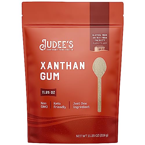 Judee's Gluten Free Xanthan Gum Powder - Versatile Xanthan Gum for Baking - Keto Friendly Texture Agent - Smooth Gluten Free Sauces & Dressings - 11.25 Oz
