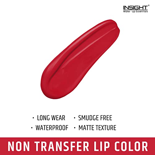 Image of INSIGHT Non Transfer Liquid Lipstick- Red Premiere| Waterproof| Matte Finish| Transfer & Smudge Proof| Lightweight| 12 Hr Wear| Highly Pigmented 4 ml (Pack of 2)