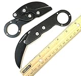 6' Mechanical Folding Karambit Pocket Knife EDC Tactical Claw Survival Blade GSE01BKB