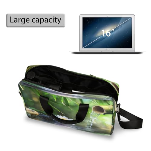 Bolso portátil Lotus Bamboo 16 pulg, maletín delgado miniatura 4