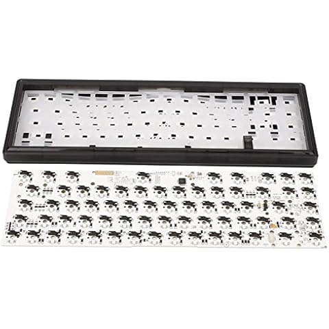 Pomya DIY Mechanical Keyboard Kit, 67 Keys Modular Mechanical Keyboard, Wired Switch Hot Swap RGB Backlit Support 5pin 3pin Switch Gaming Keyboard(Black) Cover