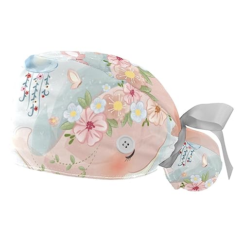 Berret Bouffant VERED pour Infirmière et Cuisinier | Bonnet Coloré Confortable Tout l'Été