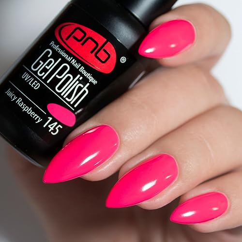 Esmalte de gel para uñas PNB Juicy raspberry Pink 145 miniatura 1