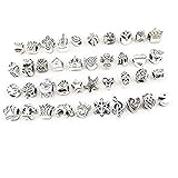 yueton Pack of 40 Assorted Loose Spacer Beads...