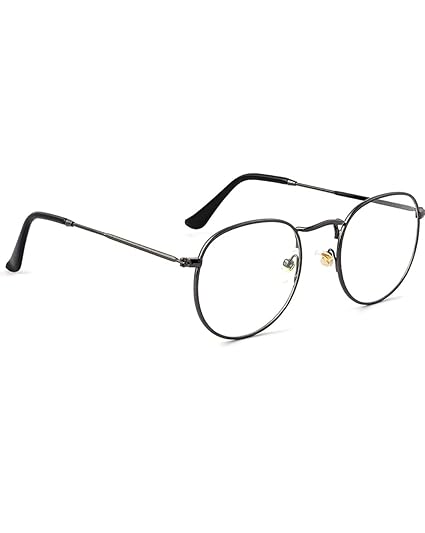 D2-Mart Transparent Blue Light Blocking Computer Glasses Anti Blue Ray Square Eyeglasses Reading Zero Power Eyewear for men and Women