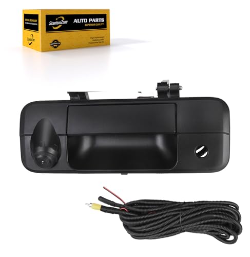 Image of Backup Camera Compatible with Toyota: Tundra 2007 2008 2009 2010 2011 2012 2013 Replaces OE# 69090-0C051 Plug and Play-Tailgate Handle Rear View Reverse Parking Assist Back Up