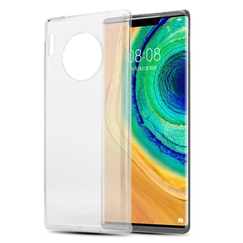 Cadorabo Hülle für Huawei Mate 30 PRO in VOLL TRANSPARENT - Handyhülle aus flexiblem TPU Silikon - Silikonhülle Schutzhülle Ultra Slim Soft Back Cover Hülle Bumper, DE-140687
