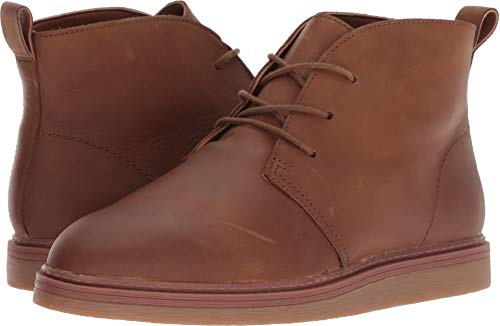 Clarks Women's Dove Roxana Chukka Boot, dark tan leather, 070 M US