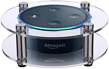 Acrylic Speaker Stand for Amazon Echo Dot (2nd Generation) Smart Home Décor Guard Station For Alexa (Clear)
