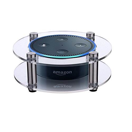 Greenpointselect Acrylic Speaker Stand for Amazon Echo Dot (2nd Generation) Smart Home Décor Guard Station For Alexa (Clear)