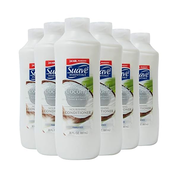 Suave Essentials Nourishing Conditioner for Dry Hair Tropical Coconut Infused with Coconut Extract and Vitamin E 30 oz…