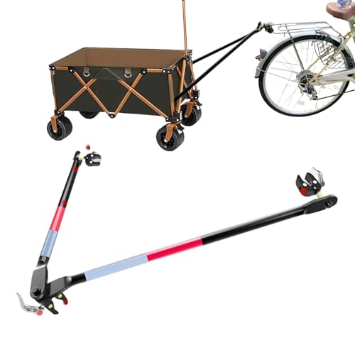 Bike Trailer Connector Bicycle Trailer for Portable Folding Wagon Pet cart Bike Trailer Hitch for Collapsible Wagon Cart Steel Garden Cart Wagons Carts for Grocery Sports Garden Shopping Camping