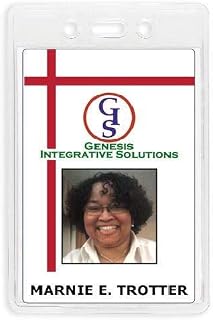 2 3/8" x 3 3/8" Photo ID Holder - Slot - Anti Print Transfer - Reusable and Durable Vinyl - 50 per pkg