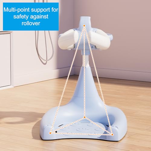 Support de bain bébé debout éléphant réglable avec base antidérapante - 5