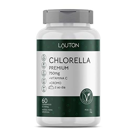 Chlorella Premium – 60 Comprimidos - Lauton Nutrition, Lauton Nutrition
