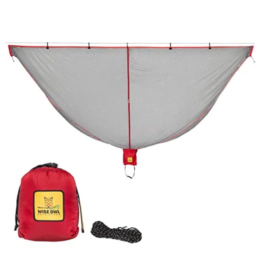 Wise Owl Outfitters Hammock Bug Net - The SnugNet Mosquito Net for Bugs - Premium Quality Mesh Netting is a Guardian for Mosquitos, No See Um and Insects - Perfect Accessory for Your Hammocks