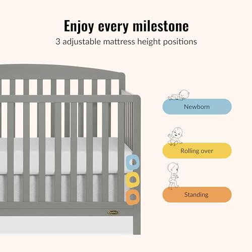Image of Dream On Me Odelle 5-in-1 Convertible Full Size Baby Crib, GREENGUARD Gold