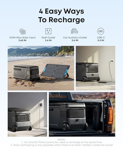 Image of Anker SOLIX EverFrost 2 58L Cooler, 61 qt Car Refrigerator, Electric Cooler with 288Wh Battery, Powered by AC /DC or Solar,for Outdoor Camping, Travel, and Fishing, Fits in Trucks