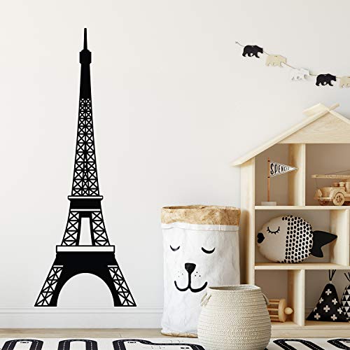 Vinilo decorativo para pared Torre Eiffel 60 x 22 pulg miniatura 2